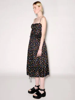 Drawstring Slip Dress