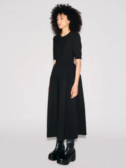 FITTED BELL SKIRT DRESS