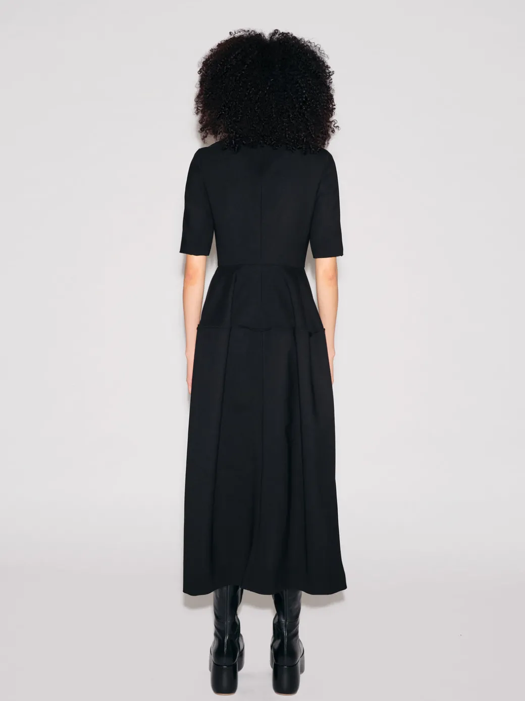 FITTED BELL SKIRT DRESS