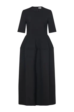 FITTED BELL SKIRT DRESS