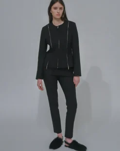 FITTED ZIPPER JACKET