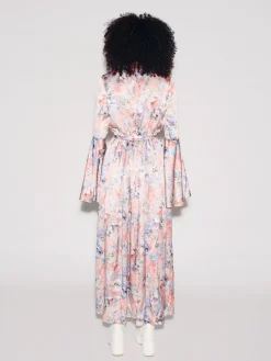 FLARE SLEEVE MAXI DRESS