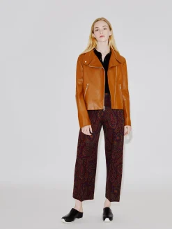 Funnel Neck Moto Jacket