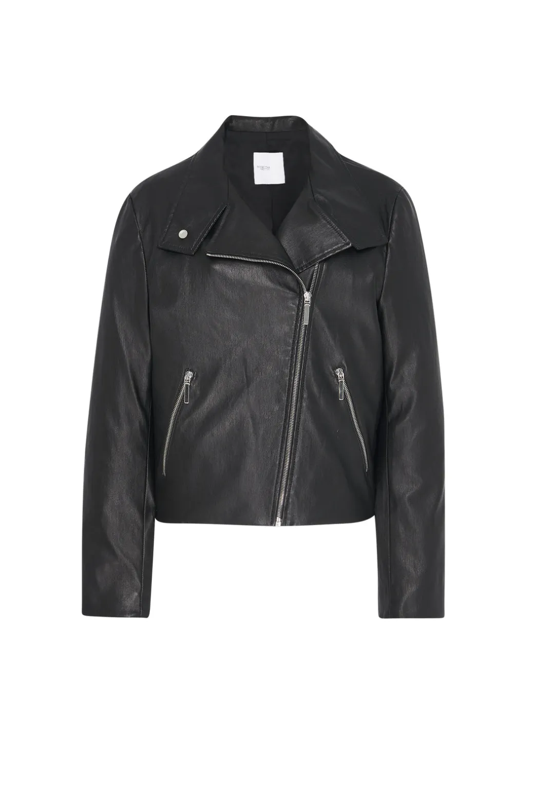 FUNNEL NECK MOTO JACKET - PLONGE