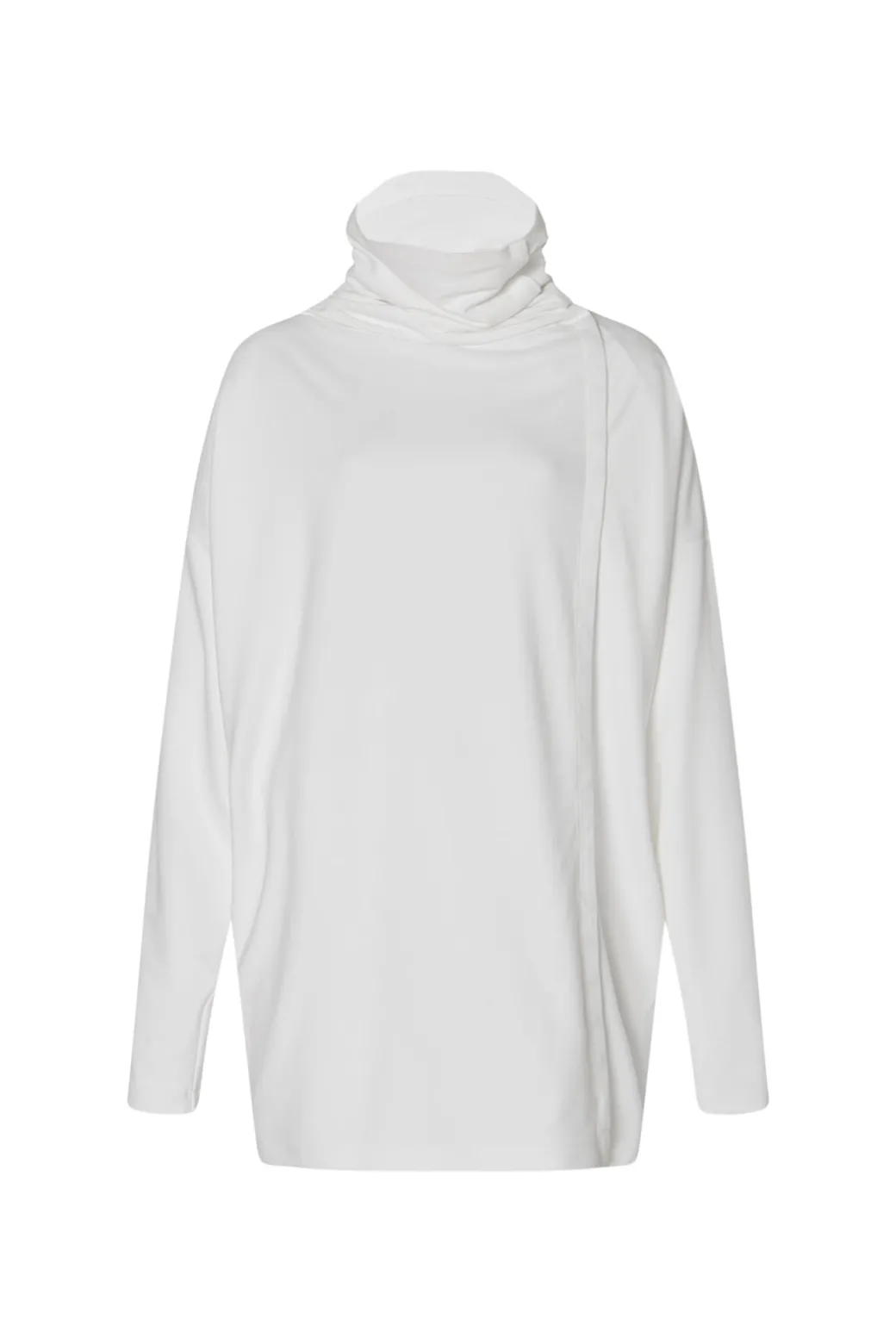 FUNNEL NECK SNAP CARDIGAN
