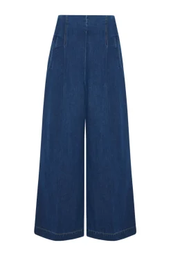 HIGH RISE WIDE LEG PANT - DENIM