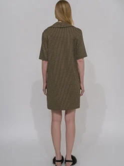 LAPEL COLLAR POLO DRESS