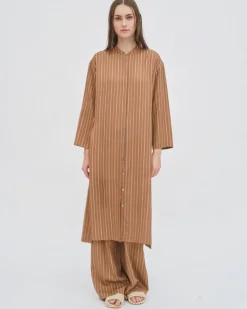 LONG SLEEVE CAFTAN SHIRTDRESS