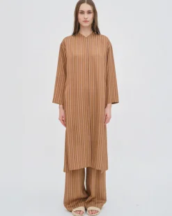 LONG SLEEVE CAFTAN SHIRTDRESS