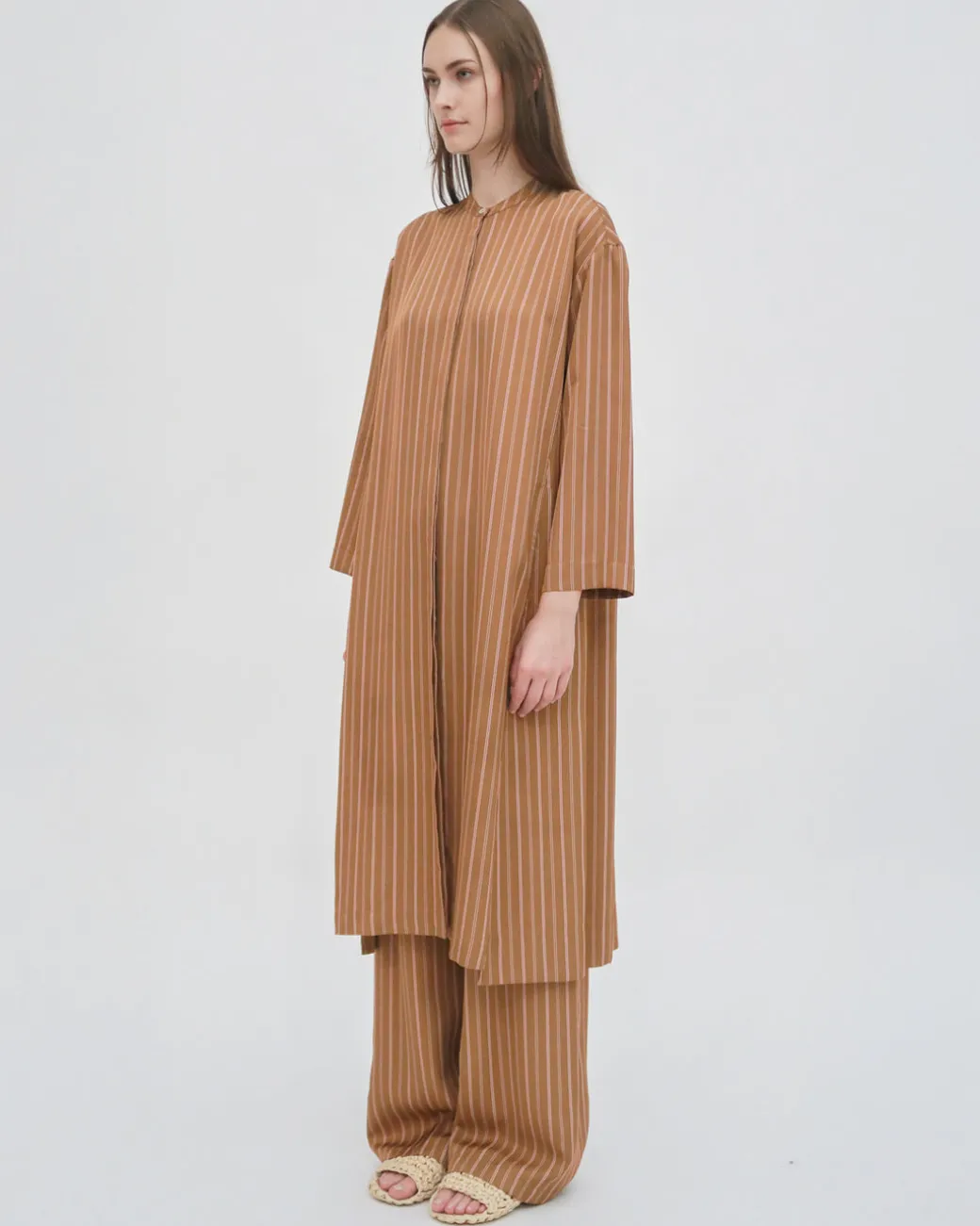 LONG SLEEVE CAFTAN SHIRTDRESS