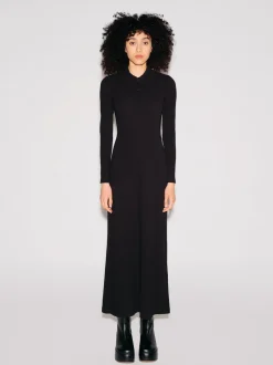 LONG SLEEVE POLO T-SHIRT DRESS
