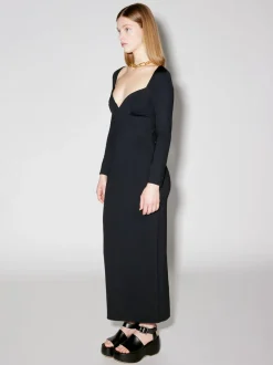 Long Sleeve Sweetheart Dress