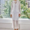 MESH POINTELLE CARDIGAN