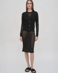MESH POINTELLE CARDIGAN