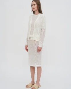 MESH POINTELLE CARDIGAN