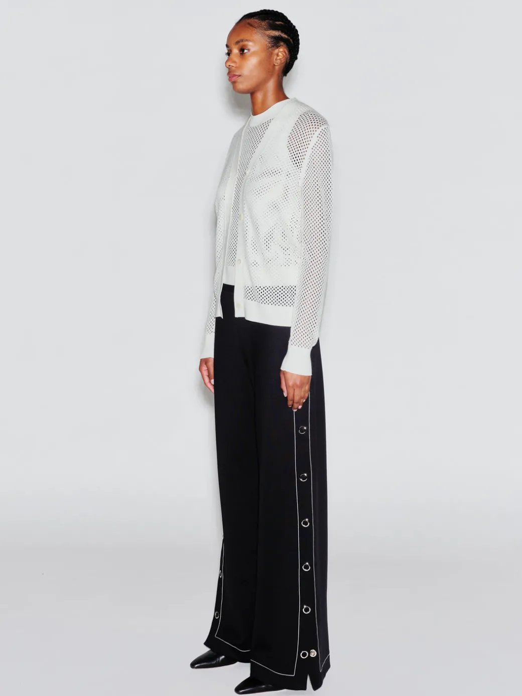 MESH POINTELLE CARDIGAN