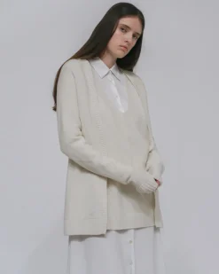 OPEN FRONT CARDIGAN
