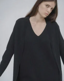 OPEN FRONT CARDIGAN