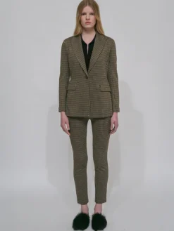 PEAK LAPEL JACKET - HOUNDSTOOTH