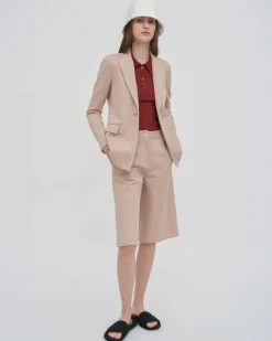 PEAK LAPEL JACKET - PLAID