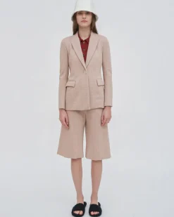 PEAK LAPEL JACKET - PLAID