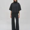 PINTUCK WIDE FLARE PANT