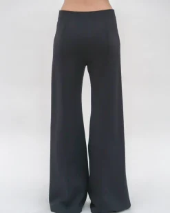 PINTUCK WIDE FLARE PANT