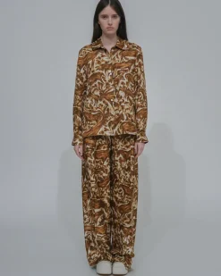 PLEAT FRONT STRAIGHT PANT
