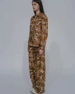 PLEAT FRONT STRAIGHT PANT