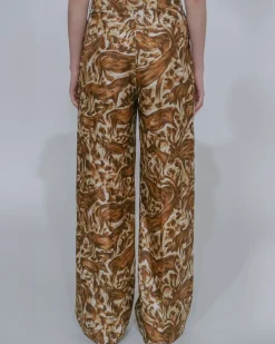 PLEAT FRONT STRAIGHT PANT