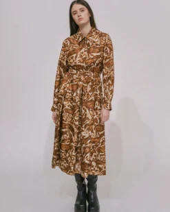 PLEATED SHIRTDRESS