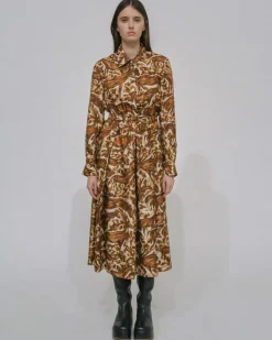 PLEATED SHIRTDRESS
