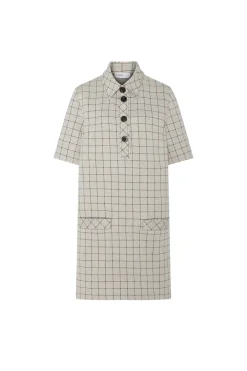 POLO DRESS - WINDOWPANE
