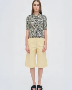 POLO T-SHIRT - FLORAL SQUIGGLE
