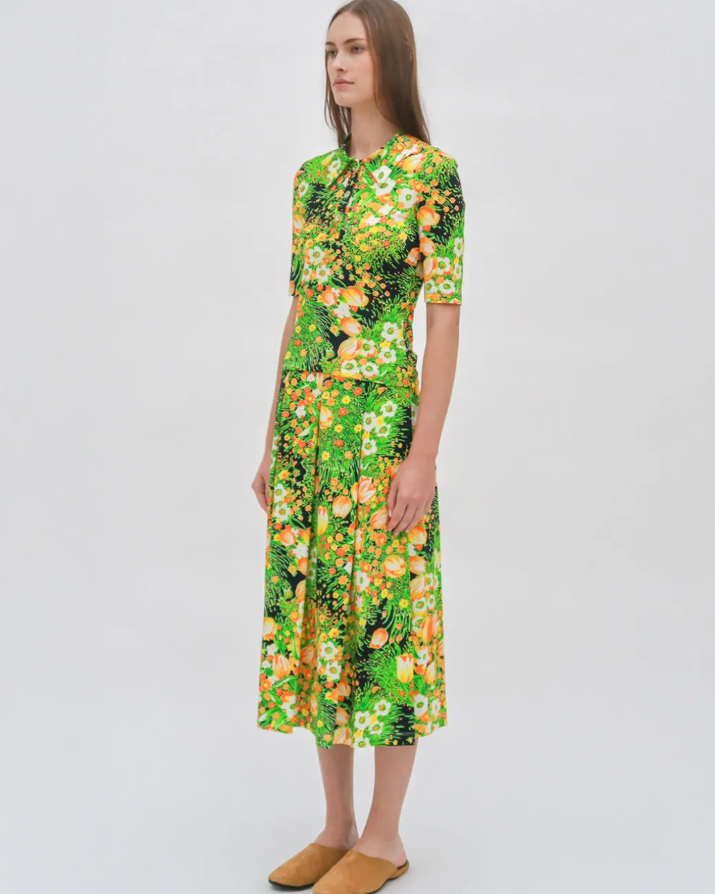 POLO T-SHIRT - GARDEN FLORALS