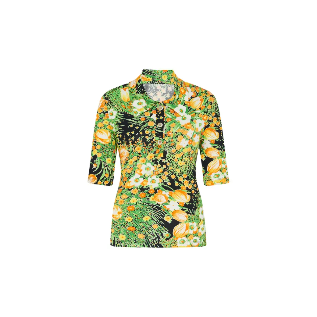 POLO T-SHIRT - GARDEN FLORALS
