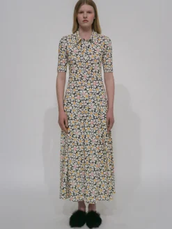POLO T-SHIRT - GEOMETRIC FLORAL