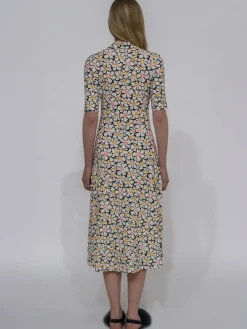 POLO T-SHIRT DRESS - GEOMETRIC FLORAL