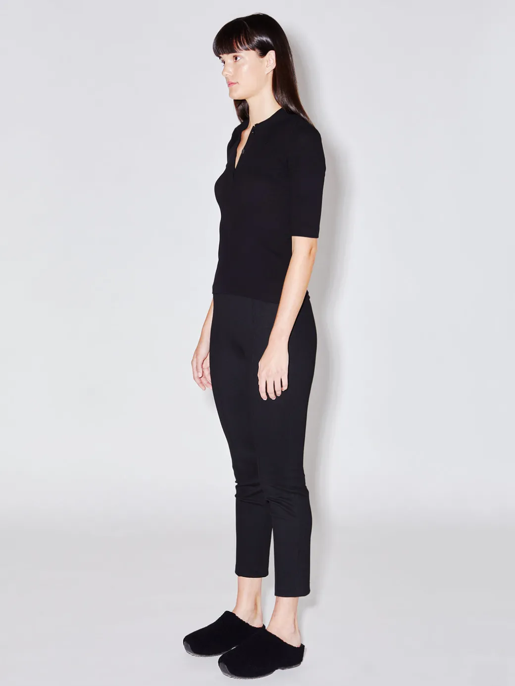 Pull On Cropped Slim Pant