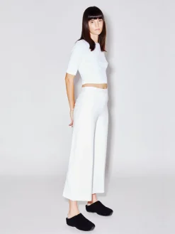 Pull On Cropped Straight Pant