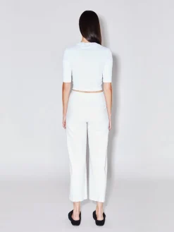 Pull On Cropped Straight Pant