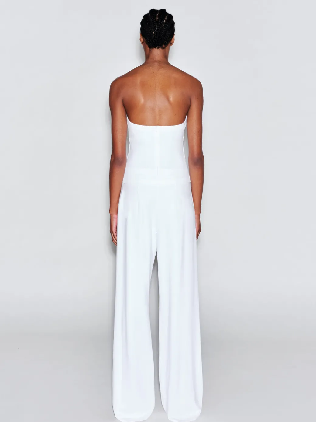 PULL ON STRAIGHT LEG TROUSER - SOLID INTERLOCK