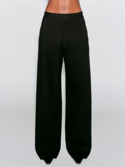 PULL ON STRAIGHT LEG TROUSER - SOLID INTERLOCK