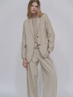 RELAXED PULL ON PANT- CANVAS SUITING