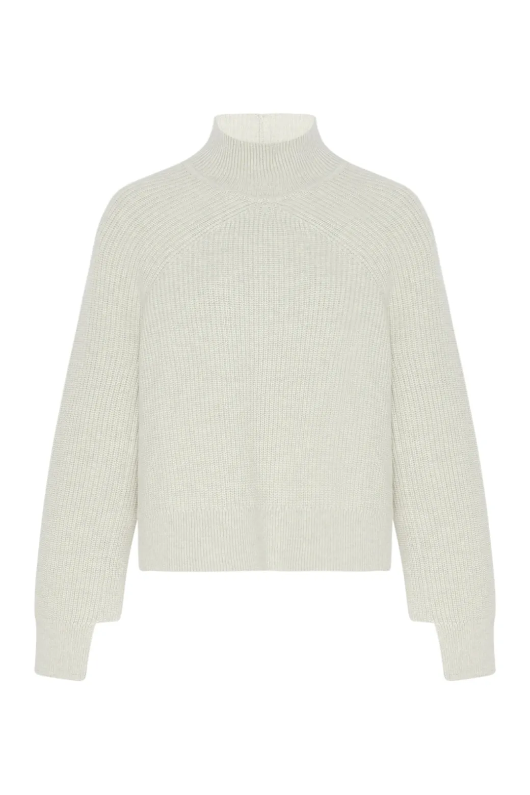 RIBBED PANELED TURTLENECK
