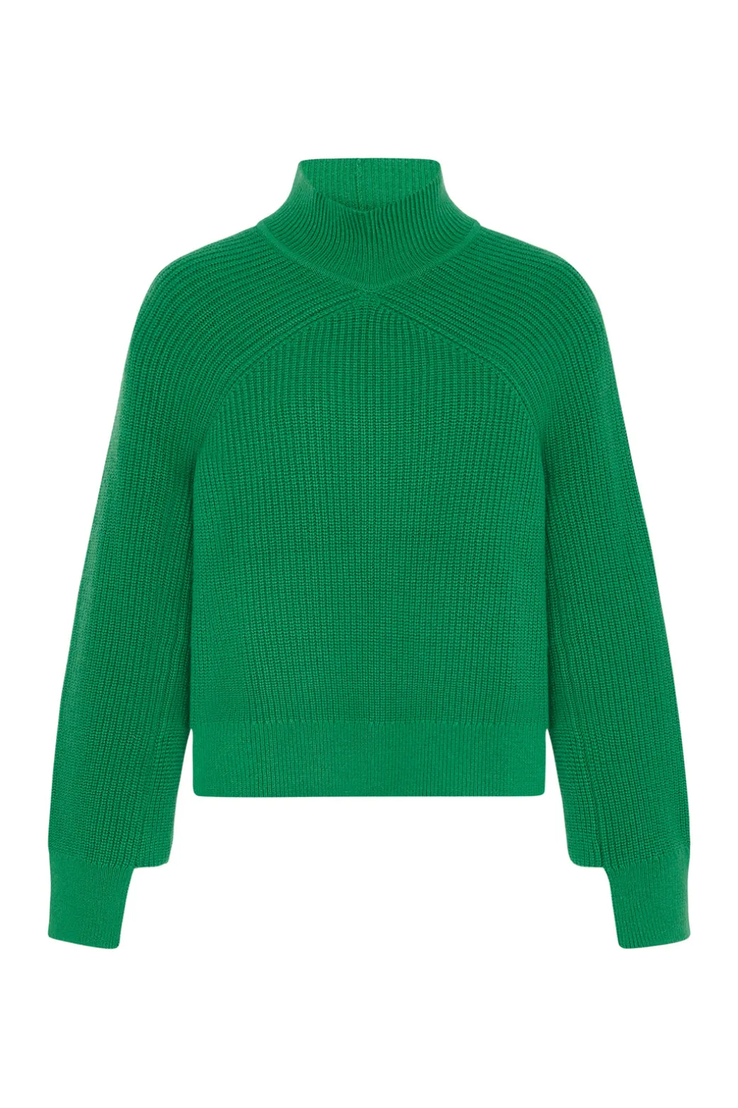 RIBBED PANELED TURTLENECK
