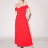 Ruched Off the Shoulder Dress