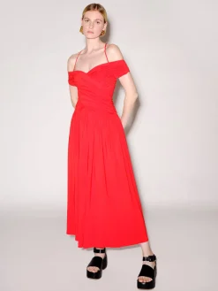Ruched Off the Shoulder Dress
