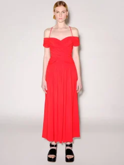 Ruched Off the Shoulder Dress