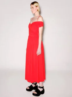 Ruched Off the Shoulder Dress